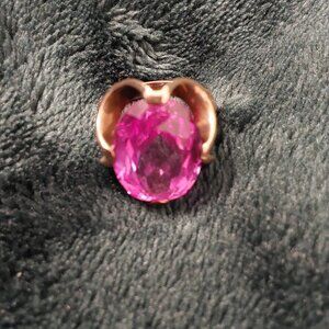 1963 Edison's Jewelry store PINK GEMSTONE RING BEAUTIFUL